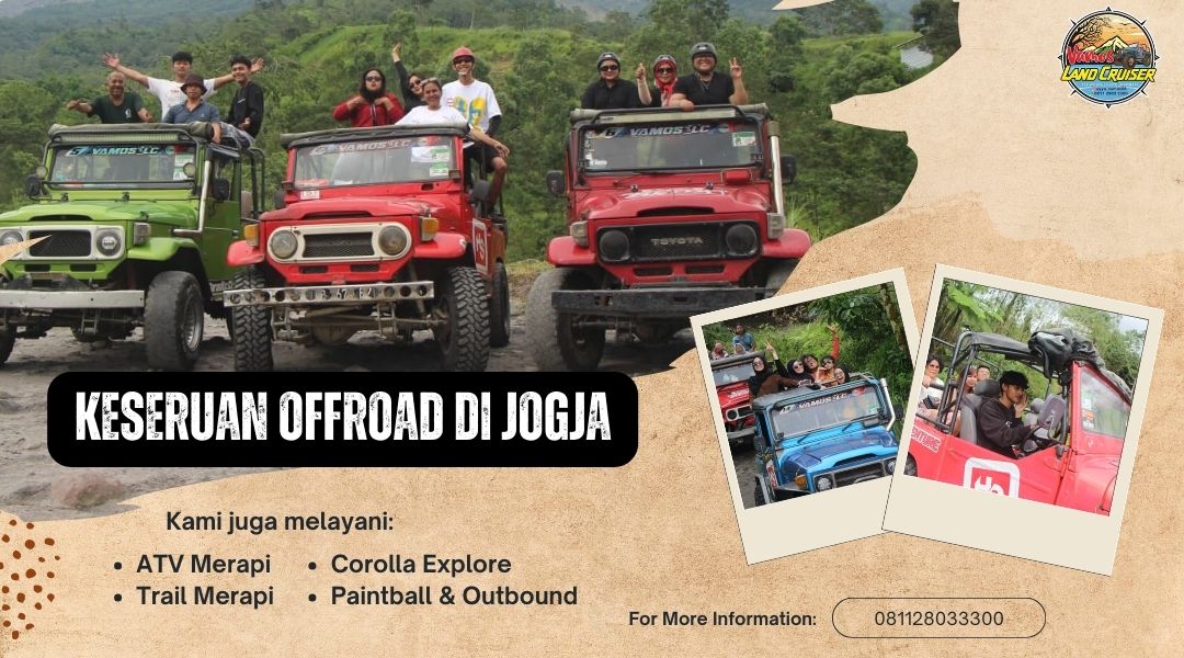 Wisata Jeep Offroad Jogja & Main ATV Seru Bersama Vamos Land Cruiser